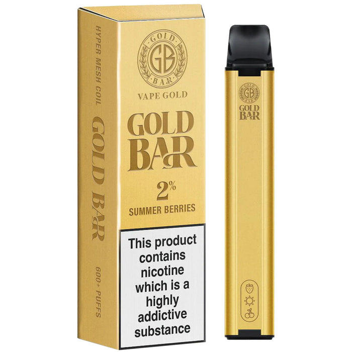 Gold Bar Disposable Vape  Vape Gold Summer Berries 20mg 