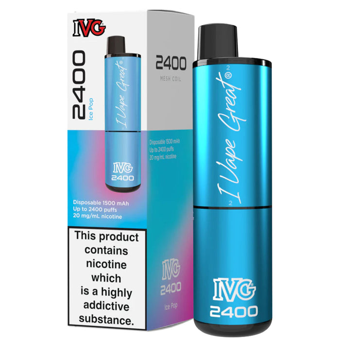 IVG 2400 Disposable Vape Pod Device  I VG Ice Pop  