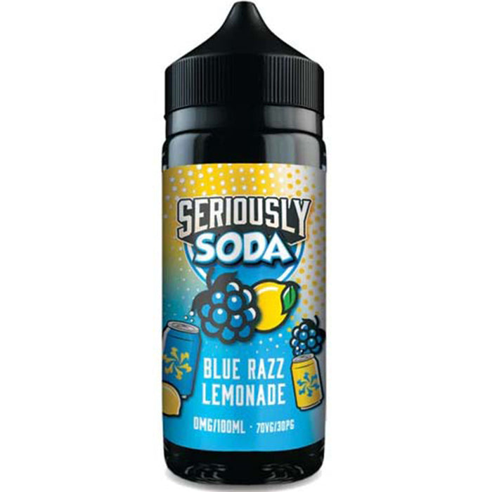 Seriously Soda Blue Razz Lemonade 100ml  Doozy Vape   