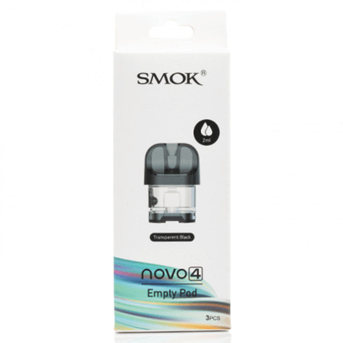 Smok Novo 4 Empty Pods  SMOK 2ml Transparent Black  