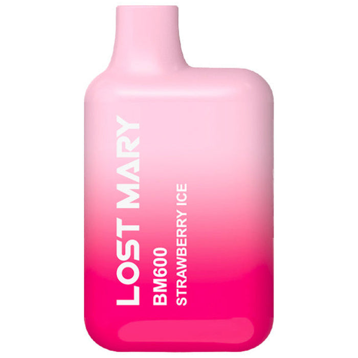 Lost Mary BM600 Disposable Vape 2%  Elf Bar 20mg Strawberry Ice 